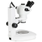 (SF-2TRA-3PL) Zoom Parfocal Trinocular Stereo Microscope 8X-50X Magnification on Track Stand With Top & Bottom LED Lights