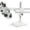 (SM-4T-3PL) SM-4 Series Zoom Trinocular Stereo Microscope on Double Arm Boom Stand