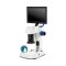 ED.3000 EduBlue digital zoom microscope with integrated 2 MP CMOS camera and built-on 9 inch screen.