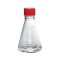 Baffled Erlenmeyer flask, flat cap