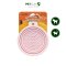 PetDreamHouse -  Silicone Collapsible Travel Bowl with Li mat base Medium Baby Pink