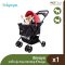 IBIYAYA Easy Strolling Pet Stroller - Rouge