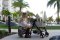 IBIYAYA Retro Luxe Pet Stroller - Prism Black