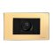 สวิตช์ไฟฟ้าแบบ DIMMER พร้อมกรอบพลาสติก สีทอง