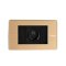 สวิตช์ไฟฟ้าแบบ Dimmer  พร้อมกรอบสีทอง