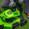 Greenworks รถตัดหญ้าเดินอัตโนมัติไร้สาย 60V และเครื่องตัดหญ้าสะพายแบตเตอรี่ พร้อมแบตเตอรี่ 8 แอมป์ 2 ก้อนและแท่นชาร์จ