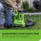 Greenworks เครื่องเป่าใบไม้สะพายหลังแบตเตอรี่ ขนาด 40V พร้อมแบตเตอรี x 2 และแท่นชาร์จ