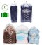 4 pieces of Dust Cover Big Plastic Drawstring Bags Multi-Purpose for Storage and Keeping Luggage, Big Dolls, Blankets, Pillows, Suitcase Good for Household Organizing Reusable L (79x115 cm)