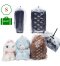 4 pieces of Dust Cover Big Plastic Drawstring Bags Multi-Purpose for Storage and Keeping Luggage, Big Dolls, Blankets, Pillows, Suitcase Good for Household Organizing Reusable S (63x82 cm)