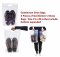 12 pieces of Gentleman Shoes Zipper Heavy duty Clear Plastic Poly Bags Resealable Storage Shoes, Boot, Clothing, Linens, Books, Toys and others, a pleated expandable bottom.