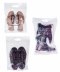 12 pieces of Woman Shoes Zipper Heavy duty Clear Plastic Poly Bags Resealable Storage Shoes, Boot, Clothing, Linens, Books, Toys and others, a pleated expandable bottom.