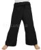 Yoga Massage Trousers Wrap Black 50" waist Thai Fisherman Pants, Comfortable Slightly Thin