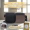 กระเป๋ามีตังค์สะพาย รุ่น Lucky Crossbody สีทูโทน น้ำเงินเข้ม-น้ำตาล (สายสีน้ำเงิน)