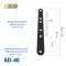 อุปกรณ์เสริม เพิ่มขนาด VESA รุ่น AD-40 (ใช้กับแป้นยึดจอมอนิเตอร์ หรือขาแขวนทีวีได้)