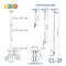 ขาแขวนทีวี ขนาด 27-43 นิ้ว BDEE รุ่น CL-21 (แบบติดเพดาน 1 จอ, ปรับก้มเงยได้, ส่ายซ้ายขวาได้ 30 องศา)