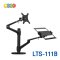 ขาวางโน๊ตบุ๊คพร้อมจอมอนิเตอร์ BDEE รุ่น LTS-111 (แบบยึดขอบโต๊ะ) มี 2 แขน (สีดำ)
