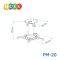 ขาแขวนโปรเจคเตอร์ BDEE รุ่น PM-20 (20 ซ.ม.) แบบติดเพดาน