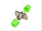 ตัวต่อหัวไฟเบอร์ FC-FC (APC) SX SM GREEN