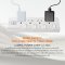 รางปลั๊กไฟ 4 ช่อง LUMIRA รุ่น LS-804 (สายไฟยาว 3 เมตร)