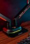 ขาตั้งจอมอนิเตอร์ 2 จอ (แขนระบบ Mechanical Spring) ERGONOZ รุ่น BLAZE TWIN (แบบยึดขอบโต๊ะพร้อมไฟ RGB)