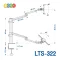 ขาตั้งโน๊ตบุ๊คพร้อมแท็บเล็ตหรือมือถือ BDEE รุ่น LTS-322 (รุ่นเสาสูง 45 เซนติเมตร) มี 2 แขน (สินค้ามีให้เลือก 2 สี สีดำ และสีเงิน)
