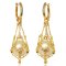 13.0 mm Gold South Sea Pearl Latch Back Earrings