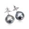 16. 7 mm and 16.8 mm, Tahitian Pearl, Stud Earrings