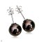 Approx. 9.0 - 10.0 mm, Tahitian Pearl, Stud Earrings