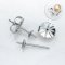 925 Sterling Silver, Stud Earring Setting (Flower Pad)