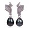 13.0 - 13.5 mm Tahitian Pearl Latch Back Earrings