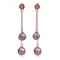 9.0-10.0 mm Twin Ripple Pearl Dangle Earrings