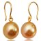 10.28 mm and 10.34 mm South Sea Pearl Fish Hooks Earrings