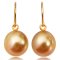 10.28 mm and 10.34 mm South Sea Pearl Fish Hooks Earrings