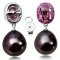 10.06 mm and 10.04 mm Tahitian Pearl Pink Sapphire Earrings