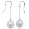 10.9 mm Akoya Pearl Fish Hooks Chain Earrings