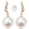 15.20 mm and 15.43 x 15.14 mm South Sea Pearl Dangle Earrings