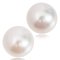 14.73 x 14.60 mm and 14.87 x 14.67 mm Pair White South Sea Pearl