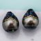 11.00 mm and 11.10 mm, Maki-e Tahitian Pearl, Pair Pearls