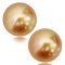 11.16 x 10.88 mm and 11.38 x 11.04 mm Pair Gold South Sea Pearl