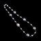 Approx. 8.0 and 15.0 - 16.0 mm, Akoya and Tahitian Pearl, Alternating Sizes Station Pearl Bead & Tube Necklace