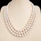 Approx. 9.0 - 10.9 mm, Edison Pearl, Triple Strand Graduated Pearl Necklace