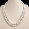 Approx. 9.0 - 10.9 mm, Edison Pearl, Double Strand Graduated Pearl Necklace