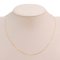 18K Gold, Needle Flat Cable Chain Necklace