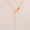 18K Gold, Needle Flat Cable Chain Necklace
