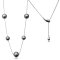 9.03 mm to 11.35 mm Tahitian Pearl Station Necklace