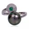 10.0-10.5 mm Tahitian Pearl Solitaire Pearl Open Ring