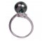 10.0-10.5 mm Tahitian Pearl Solitaire Pearl Open Ring