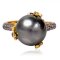 12.0 mm Tahitian Pearl Solitaire Pearl Ring