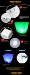 Led ice bucket