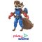 Blokees Figures - Marvel Rival 81120 - Marvel Heroes Champion Class CC 08 Rocket Raccoon